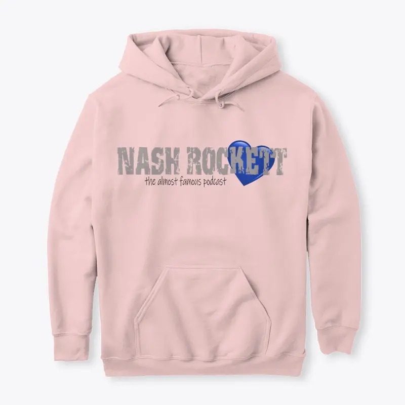 NASH ROCKETT HOODIE PINK/BLUE HEART