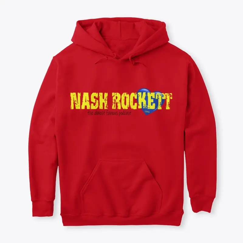 NASH ROCKETT HOODIE RED/BLUE HEART